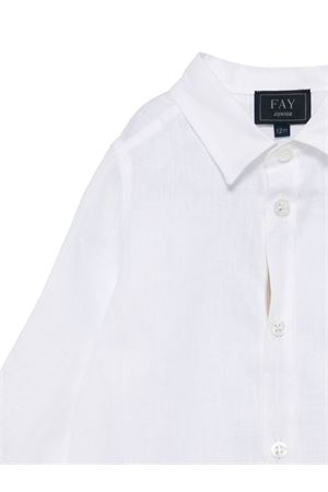 white cotton shirt FAY KIDS | FW5580I0217101